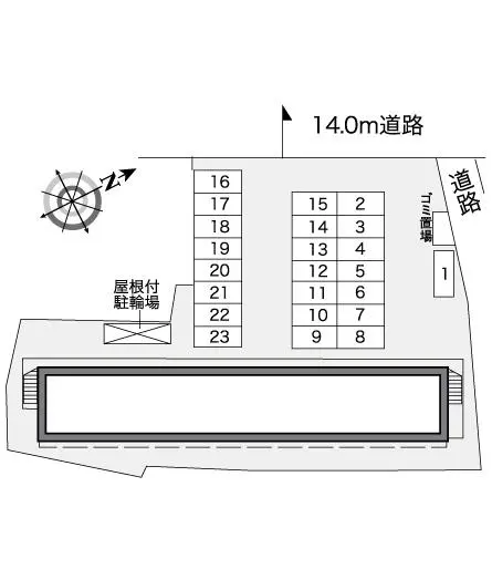 ★手数料０円★小牧市小牧原新田　月極駐車場（LP）